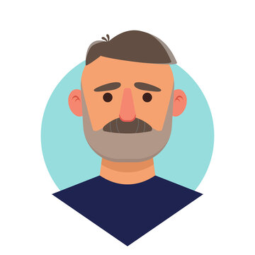 cartoon avatar of a handsome man with mustache