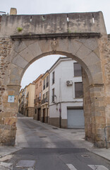 Fototapeta na wymiar Coria Gate, Plasencia, Spain