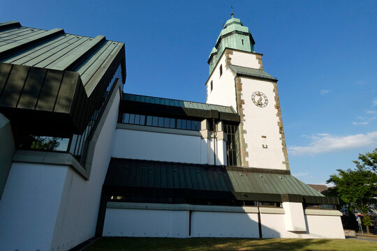 h&ouml;velhof, st. johannes nepomuk kirche in der Stadtmitte