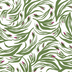 A pattern of wild carnation branches.For fabrics, for printing brochures, posters, parties, vintage textile design, postcards, packaging
