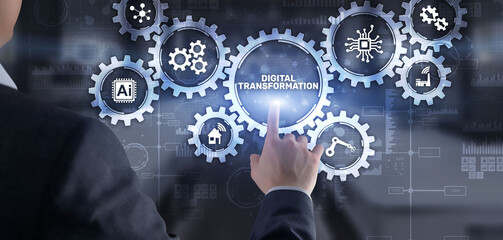 Digital transformation disruption digitalisation innovation technology concept