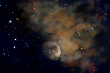 Obraz na płótnie Canvas Moon