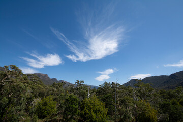 A dramatic sky over the Grampians National Park