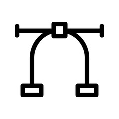 bezier icon or logo isolated sign symbol vector illustration - high quality black style vector icons
