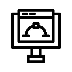 bezier icon or logo isolated sign symbol vector illustration - high quality black style vector icons
