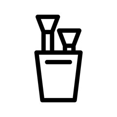 brush icon or logo isolated sign symbol vector illustration - high quality black style vector icons
