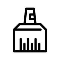 brush icon or logo isolated sign symbol vector illustration - high quality black style vector icons
