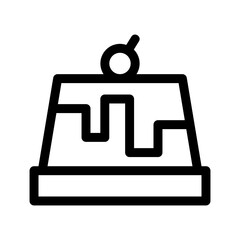 cake icon or logo isolated sign symbol vector illustration - high quality black style vector icons
