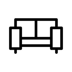 chair icon or logo isolated sign symbol vector illustration - high quality black style vector icons
