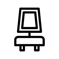 chair icon or logo isolated sign symbol vector illustration - high quality black style vector icons
