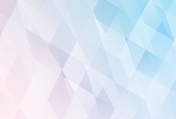 Light Pink, Blue vector backdrop with rhombus.