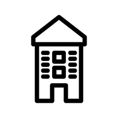 house icon or logo isolated sign symbol vector illustration - high quality black style vector icons
