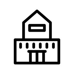 house icon or logo isolated sign symbol vector illustration - high quality black style vector icons
