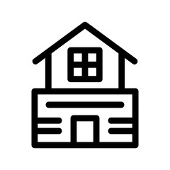 house icon or logo isolated sign symbol vector illustration - high quality black style vector icons
