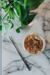 Drinking Coffee at a Cafe