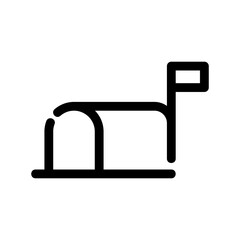 mail box icon or logo isolated sign symbol vector illustration - high quality black style vector icons
