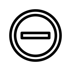 minus icon or logo isolated sign symbol vector illustration - high quality black style vector icons
