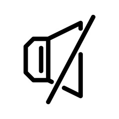 mute icon or logo isolated sign symbol vector illustration - high quality black style vector icons
