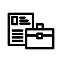 portfolio icon or logo isolated sign symbol vector illustration - high quality black style vector icons
