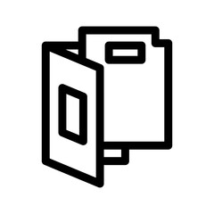 portfolio icon or logo isolated sign symbol vector illustration - high quality black style vector icons
