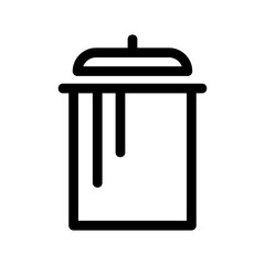 pot icon or logo isolated sign symbol vector illustration - high quality black style vector icons
