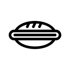 sausage icon or logo isolated sign symbol vector illustration - high quality black style vector icons
