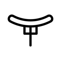 sausage icon or logo isolated sign symbol vector illustration - high quality black style vector icons
