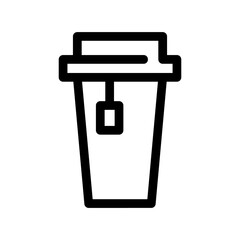 tea icon or logo isolated sign symbol vector illustration - high quality black style vector icons
