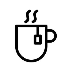 tea icon or logo isolated sign symbol vector illustration - high quality black style vector icons
