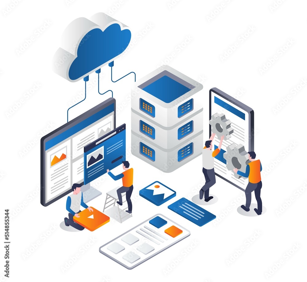 Poster Cloud server web hosting development team