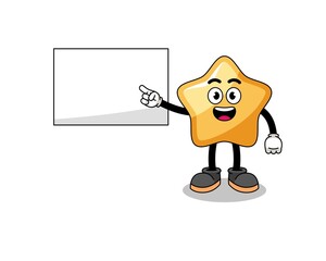 star illustration doing a presentation