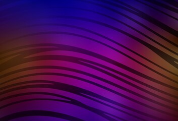 Fototapeta premium Dark Blue, Red vector template with curved lines.