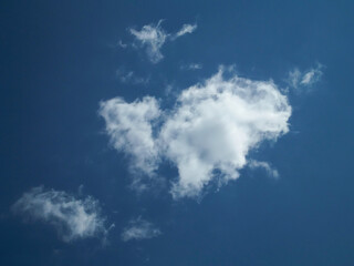 Photo of a summer sky with clouds