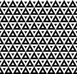 Vector seamless pattern with abstract geometric triangle horizontal