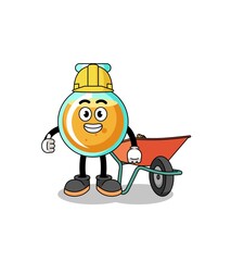 lab beakers cartoon as a contractor