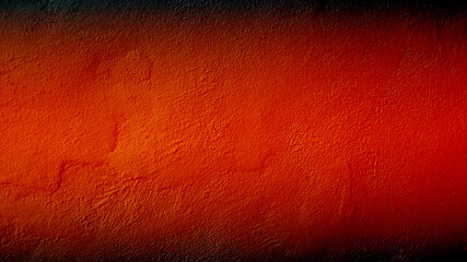 orange cement wall illustration background with black gradient texture.