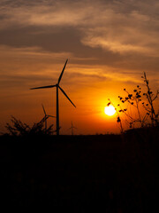 Obraz premium green energy windmill 