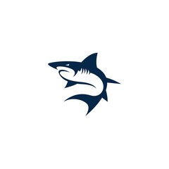 Shark icon logo design illustration template