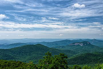 Mountain Terrain Landscape with Clouds and John's Rock View