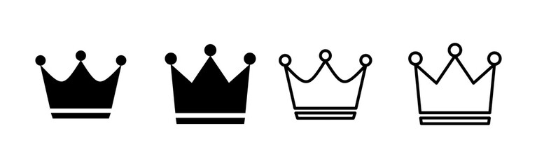 Crown icon vector. crown sign and symbol