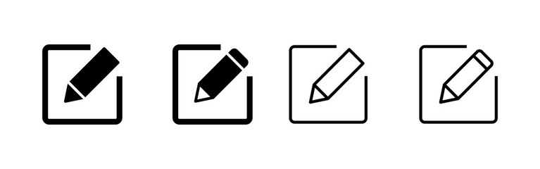 Edit icon vector. edit document sign and symbol. edit text icon. pencil. sign up