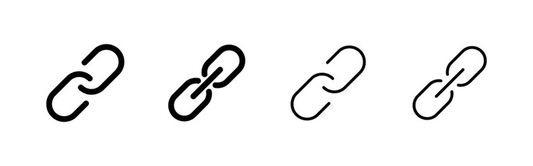 Link icon vector. Hyperlink chain sign and symbol