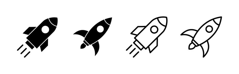 Rocket icon vector. Startup sign and symbol. rocket launcher icon
