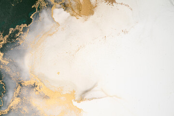 Marble ink abstract art from exquisite original painting for abstract background . Painting was...