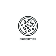 probiotics line icon. linear style sign for mobile concept and web design. Outline vector icon. Symbol, logo illustration. Vector graphics