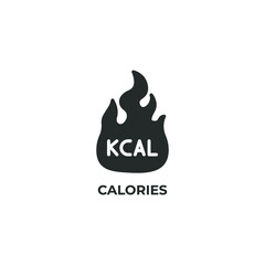 calories vector icon. filled flat sign for mobile concept and web design. Symbol, logo illustration. Vector graphics