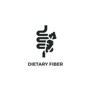 dietary fiber vector icon. filled flat sign for mobile concept and web design. Symbol, logo illustration. Vector graphics