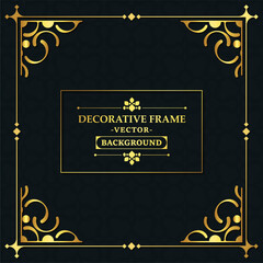 Elegant decorative frame design background