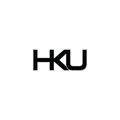 hku letter original monogram logo design
