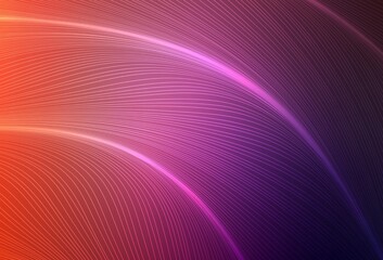 Light Pink, Red vector texture with curved lines.